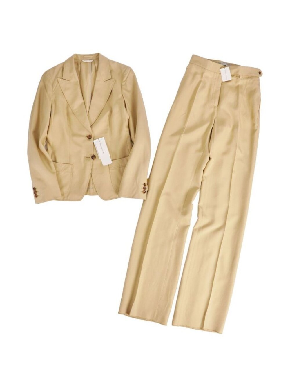 Max Mara Set Pants Suit Silk
